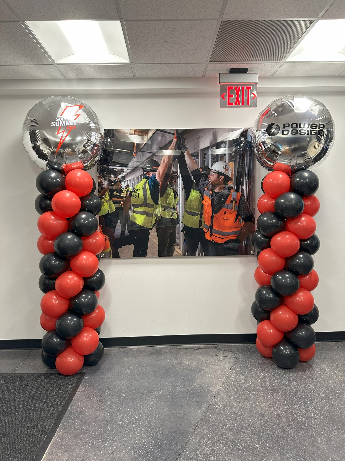 Classic Balloon Column Foil Topper