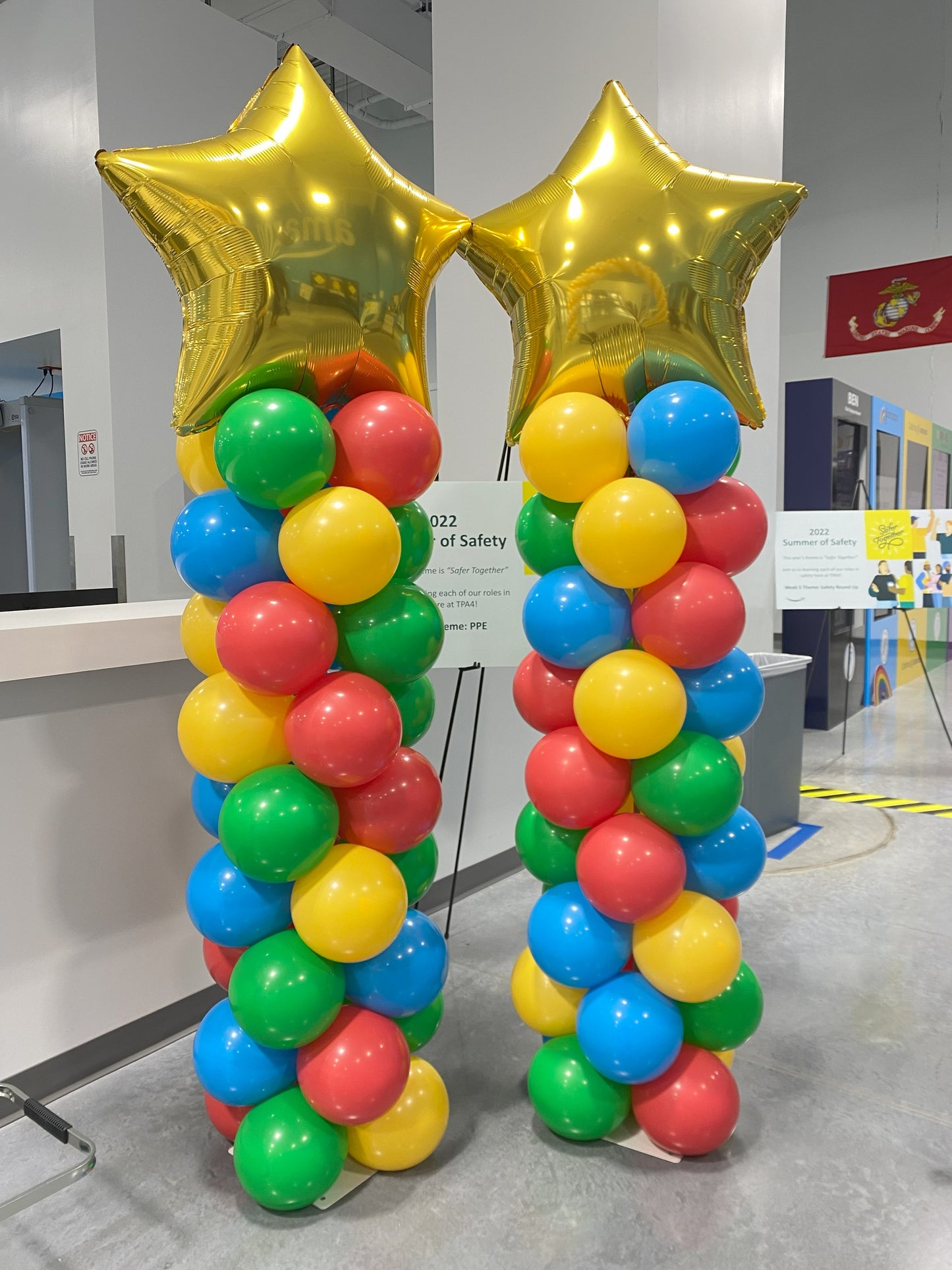 Classic Balloon Column Foil Topper