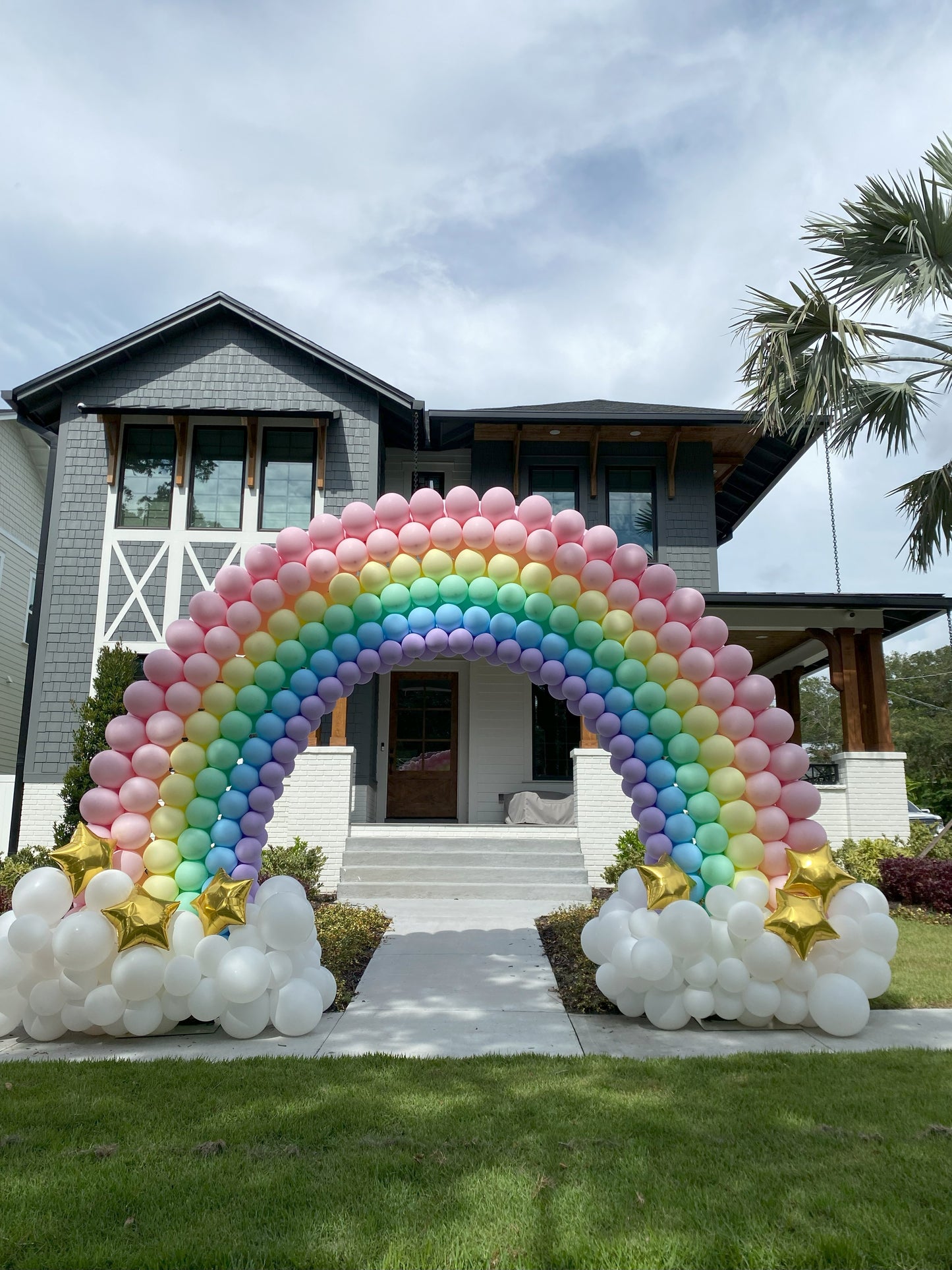Rainbow Balloon Arch