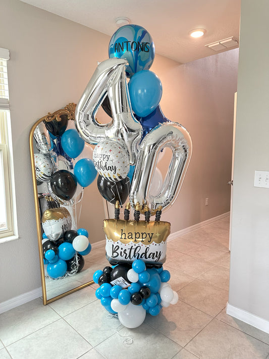 Birthday Cake Balloon Bouquet