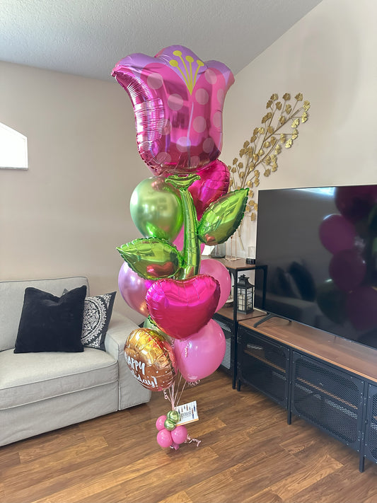 Fresh Flower Pick Balloon Bouquet