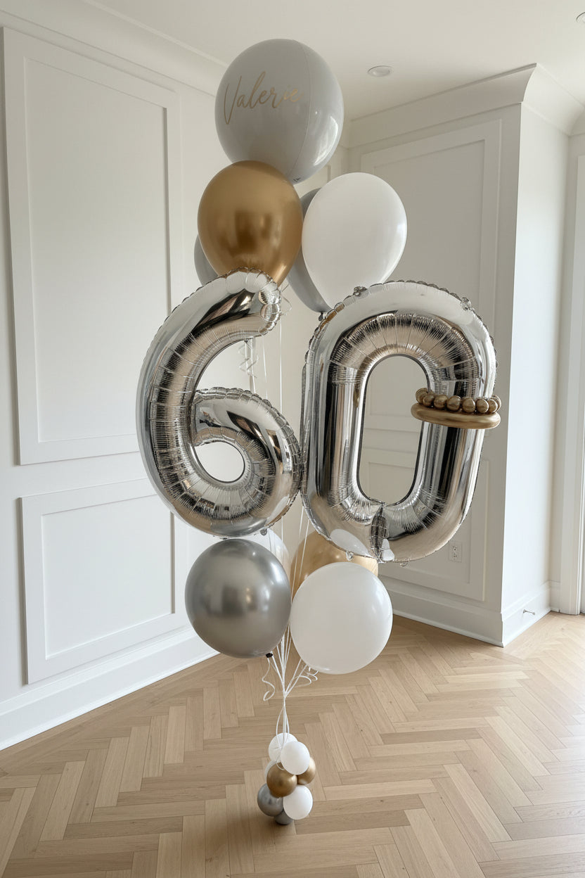 Classic Number Balloon Bouquet