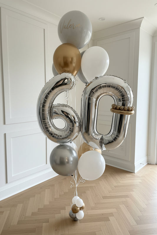 Classic Number Balloon Bouquet