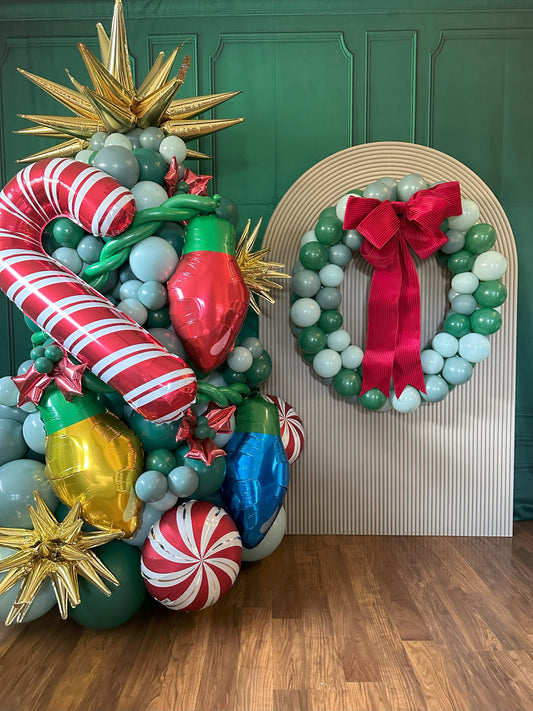 Marvelous Christmas Balloon Tree Column