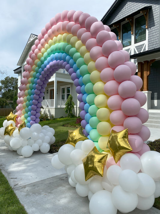 Rainbow Balloon Arch